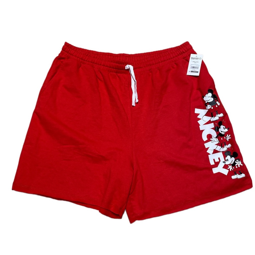 Disney Mickey Mouse Bermuda Shorts Women’s XXXL Red Loungewear Pull On Casual